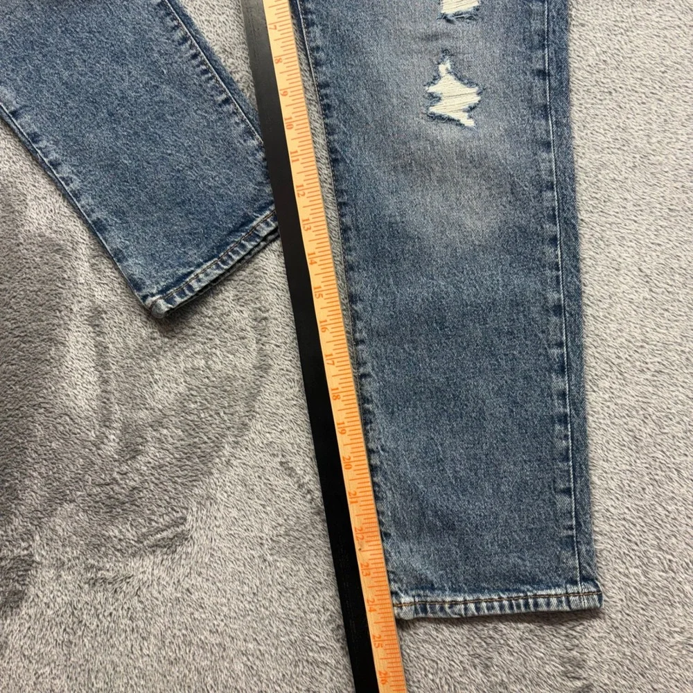 NWT‎ Gap Girlfriend Jeans Kids Size 12 Blue Distressed Adjustable WaistV